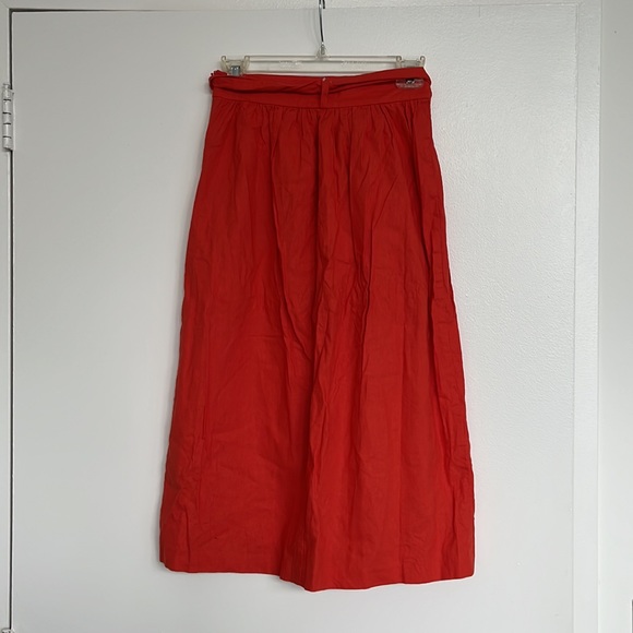ASOS Linen-Cotton Midi Skirt - Picture 2 of 3